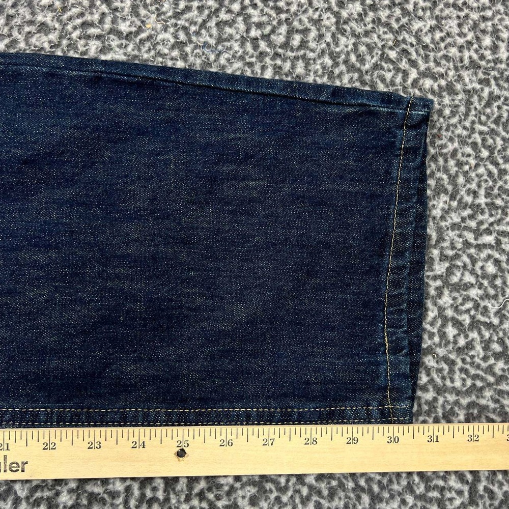 Wrangler Jeans Men 38x30 Blue Straight Fit Denim Pants Outdoor Pocket Cotton - Picture 6 of 9